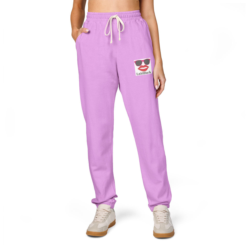 Women's LaidBack Logo Sweatpants — Graphic Garment-Dyed Fleece Joggers