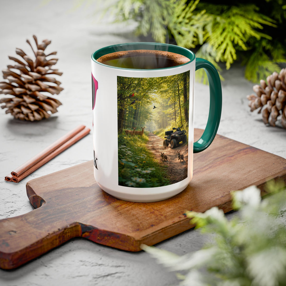 Women's Woods LaidBack Lips Sunglasses mug | Color Accent Coffee Mug