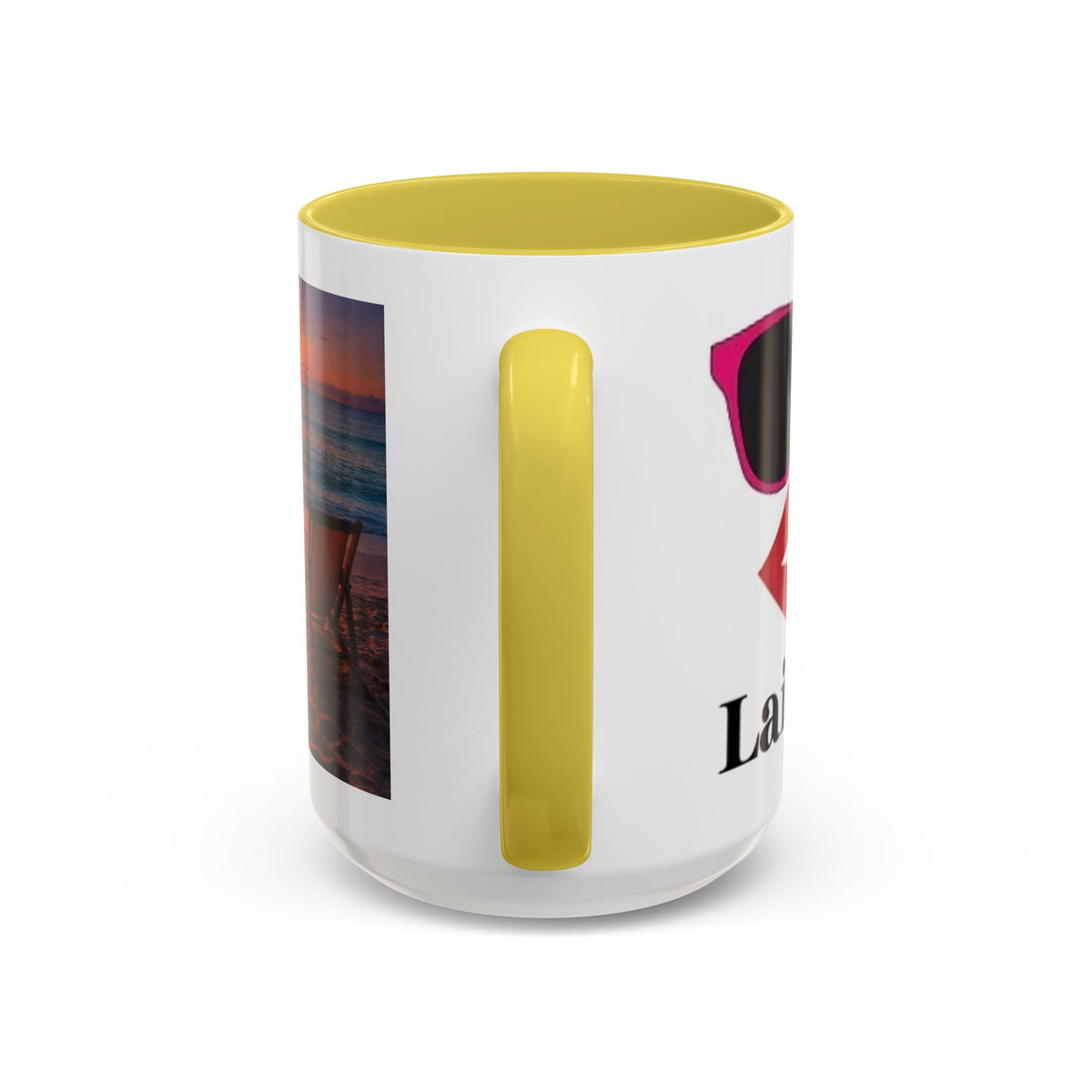 Women's Sunset Beach Bonfire Mug | Sunset Chairs Coffee Mug