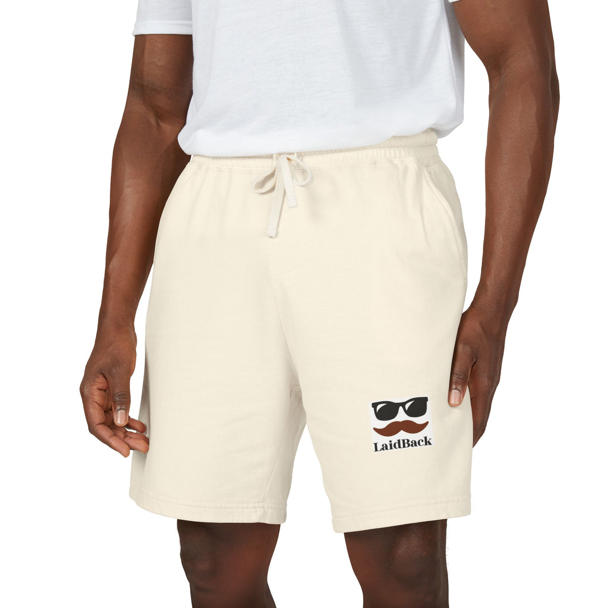 Men's Laidback Logo Sweat Shorts — Lightweight Fleece Lounge Shorts