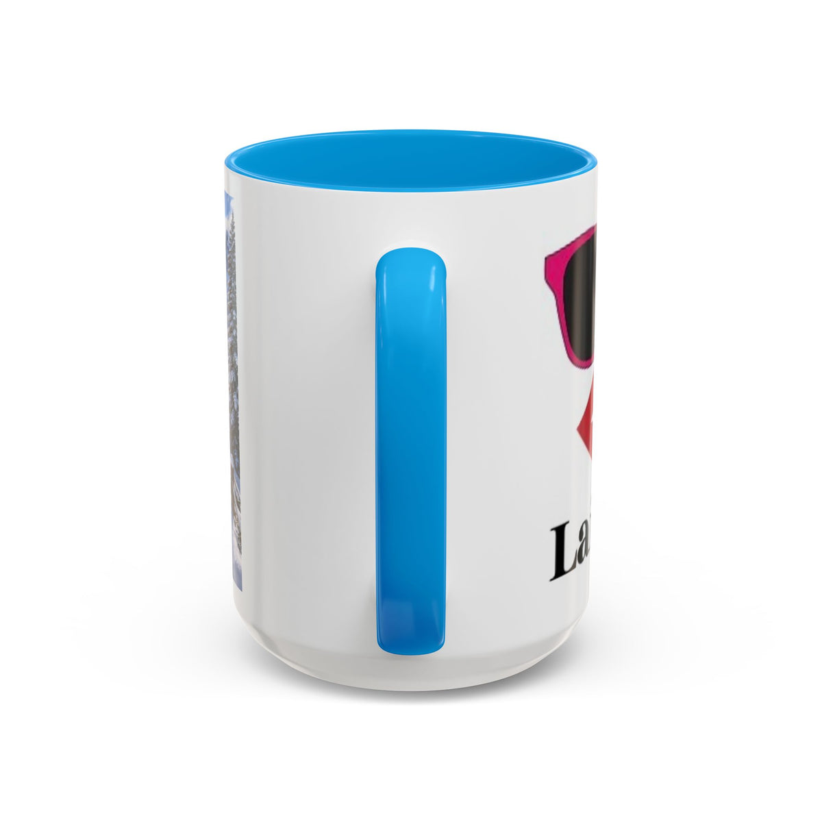 Women's Sunglasses Lips Graphic Mug | Winter Mountain Scene mug