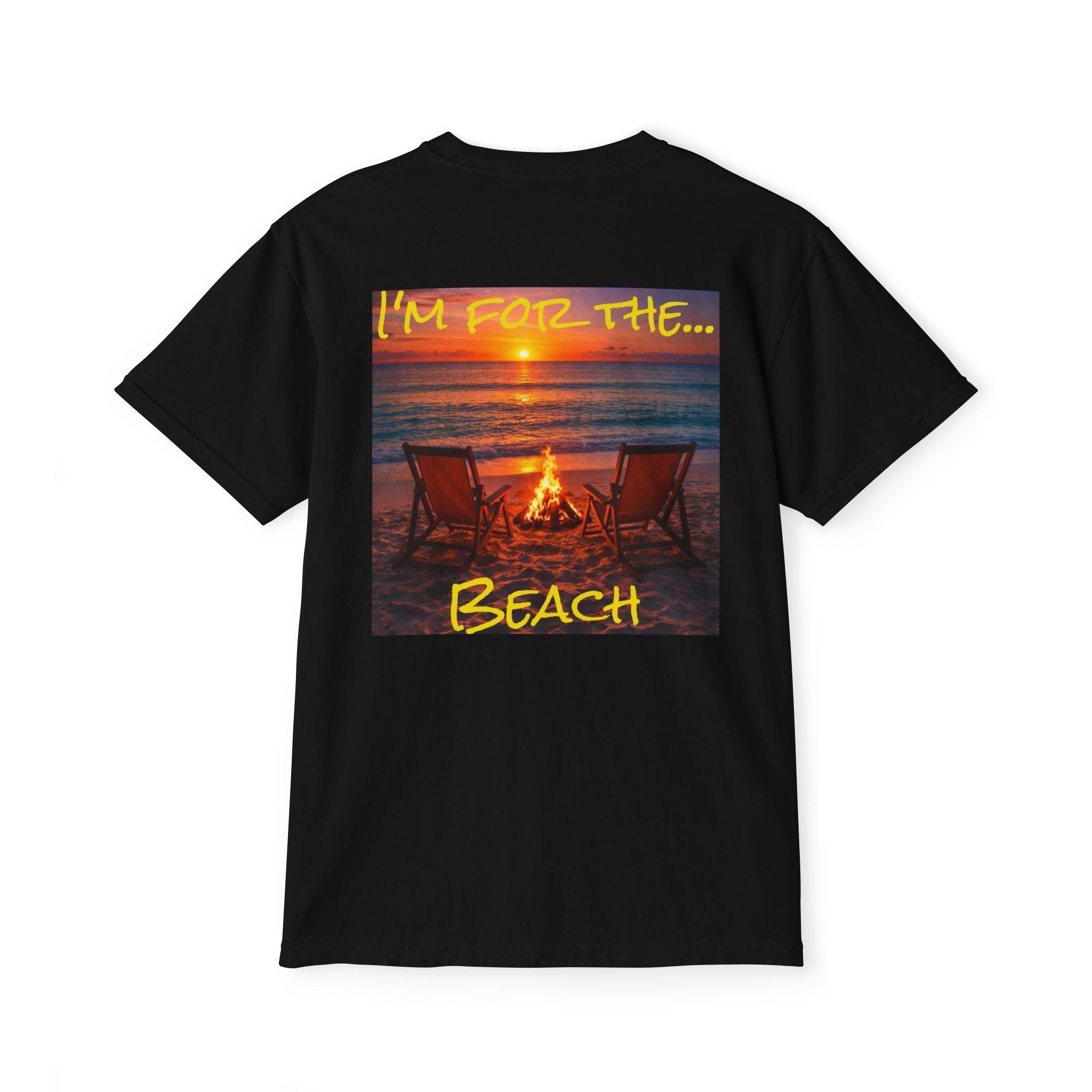Women's Beach Bonfire T-Shirt | Pocket Tee