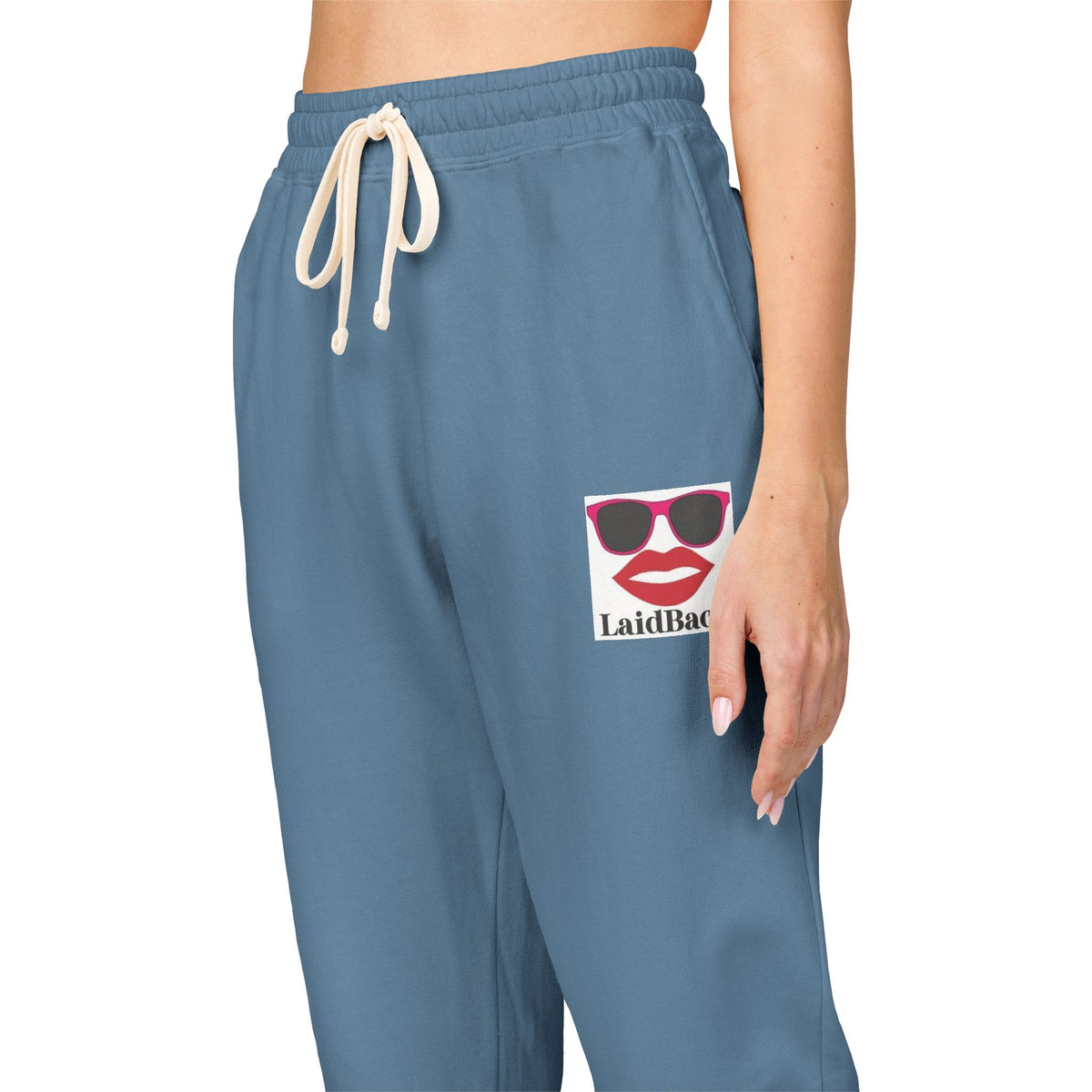 Women's LaidBack Logo Sweatpants — Graphic Garment-Dyed Fleece Joggers