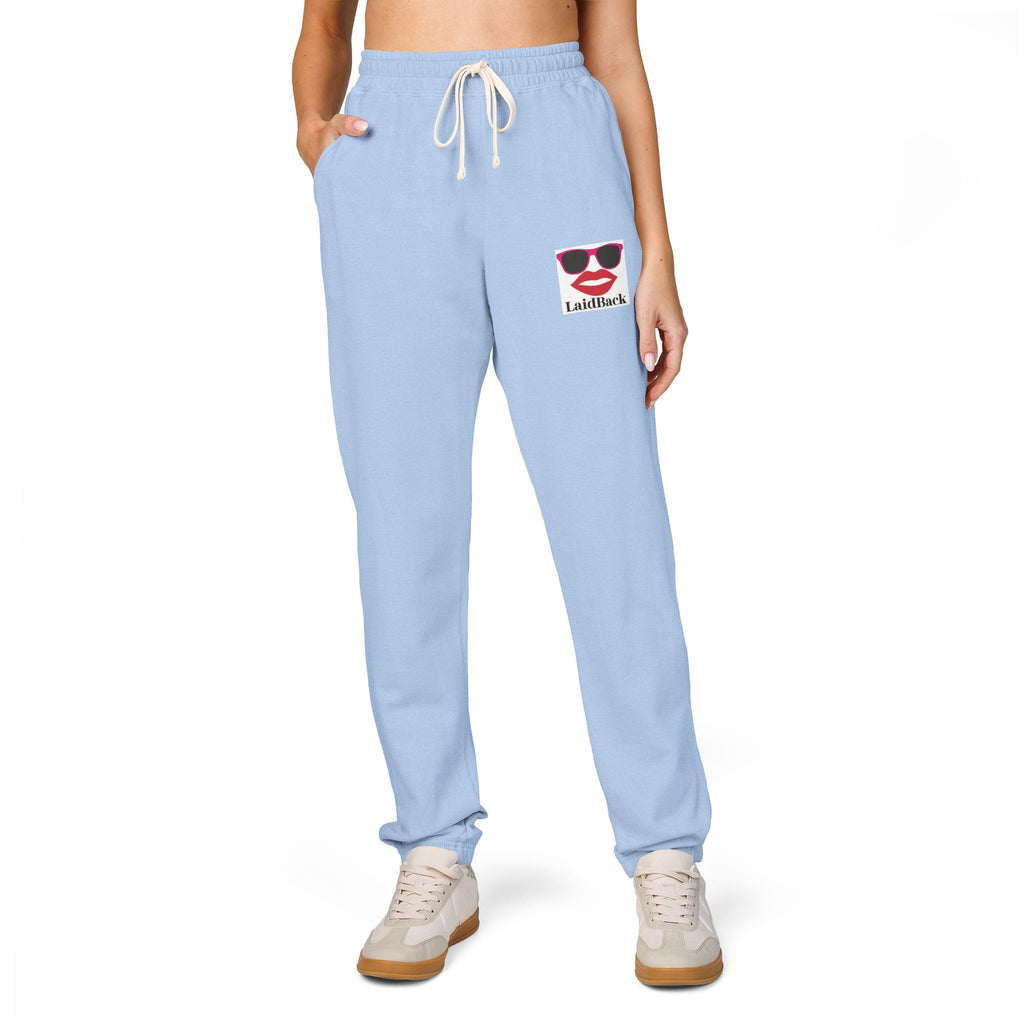 Women's LaidBack Logo Sweatpants — Graphic Garment-Dyed Fleece Joggers