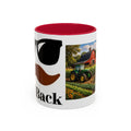 Men's Farm Scene Tractor Mug | Rustic Barnyard Countryside Coffee Cup