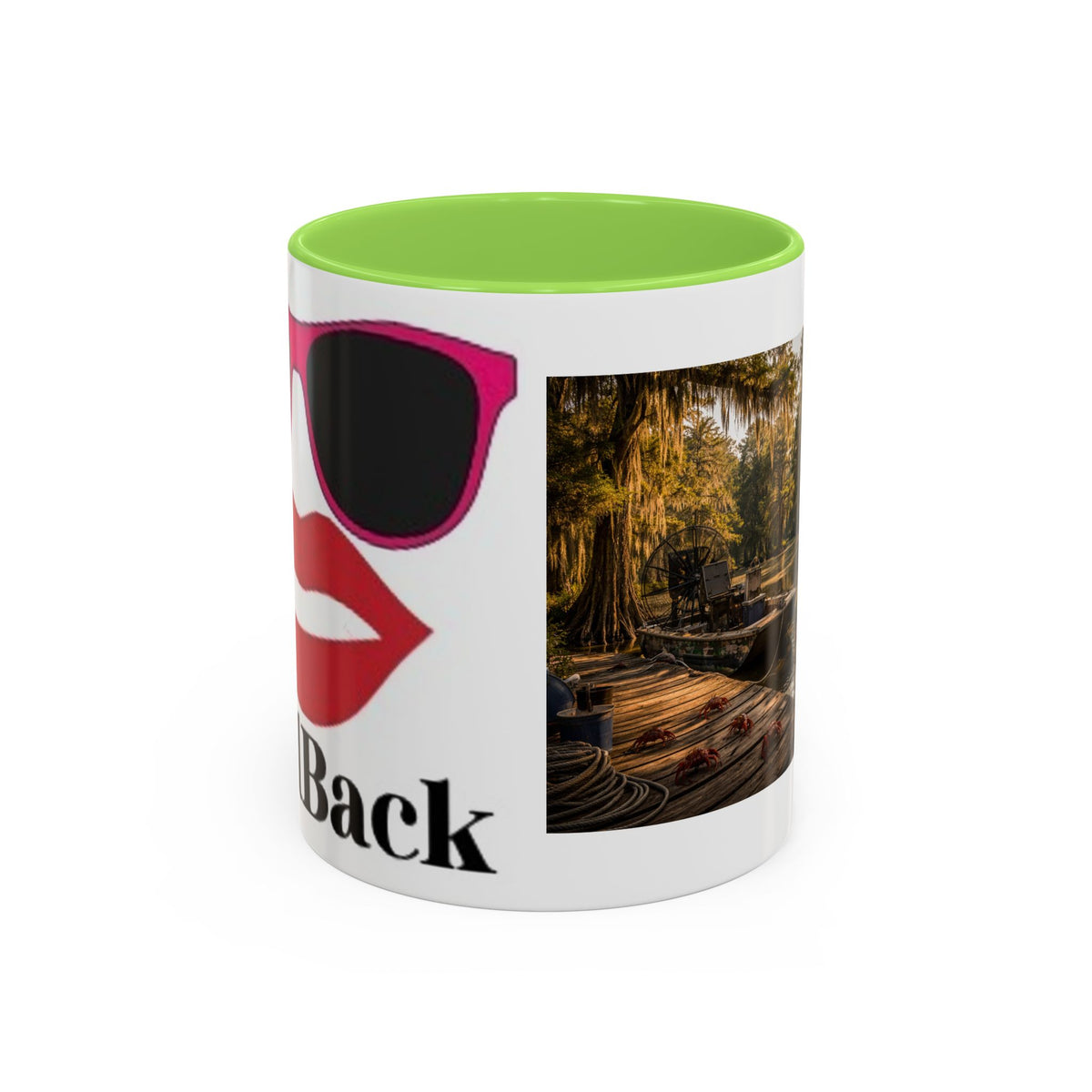 Women's Southern Bayou Landscape Mug | Color Accent Ceramic Mug