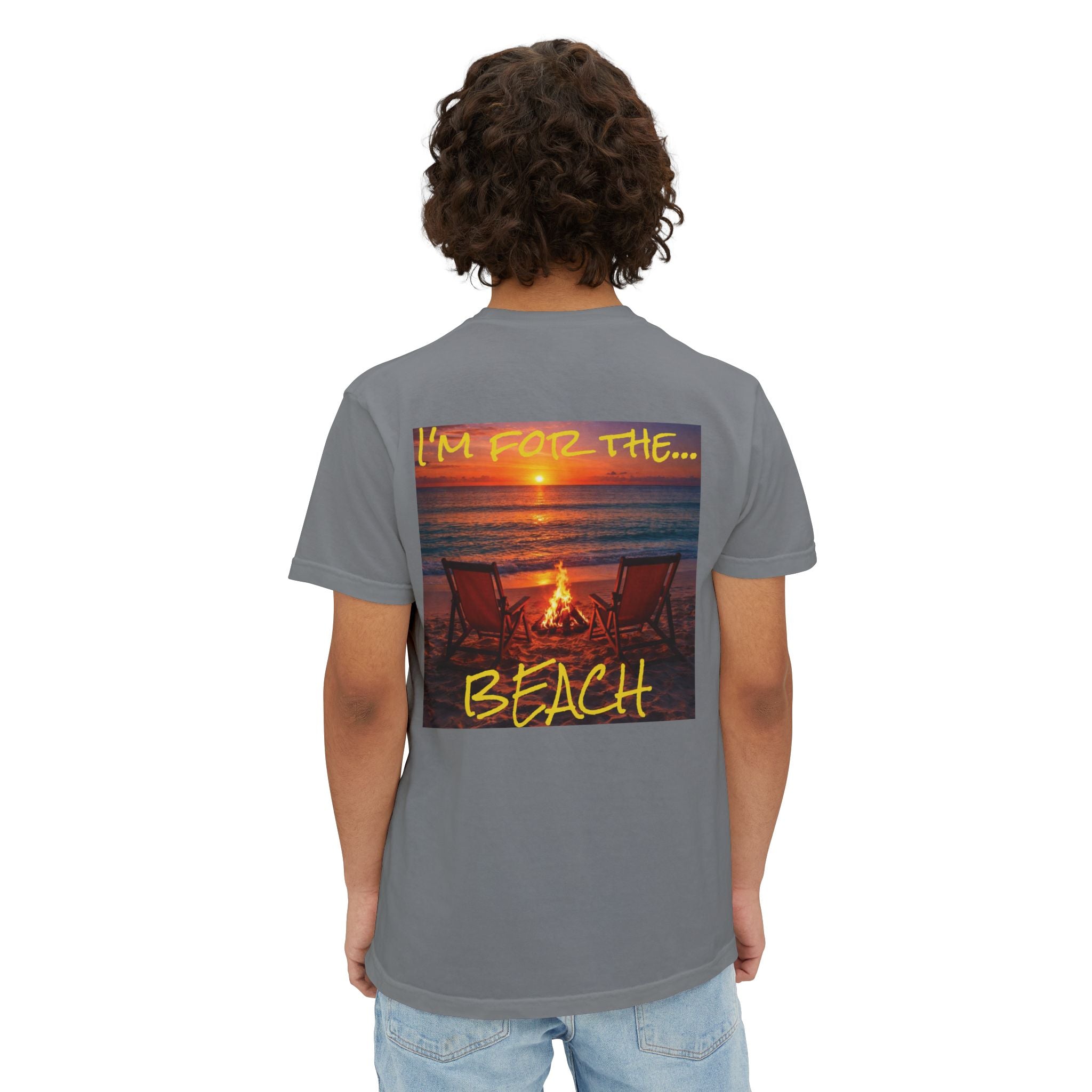 Men's Beach Sunset T-Shirt | Pocket Tee