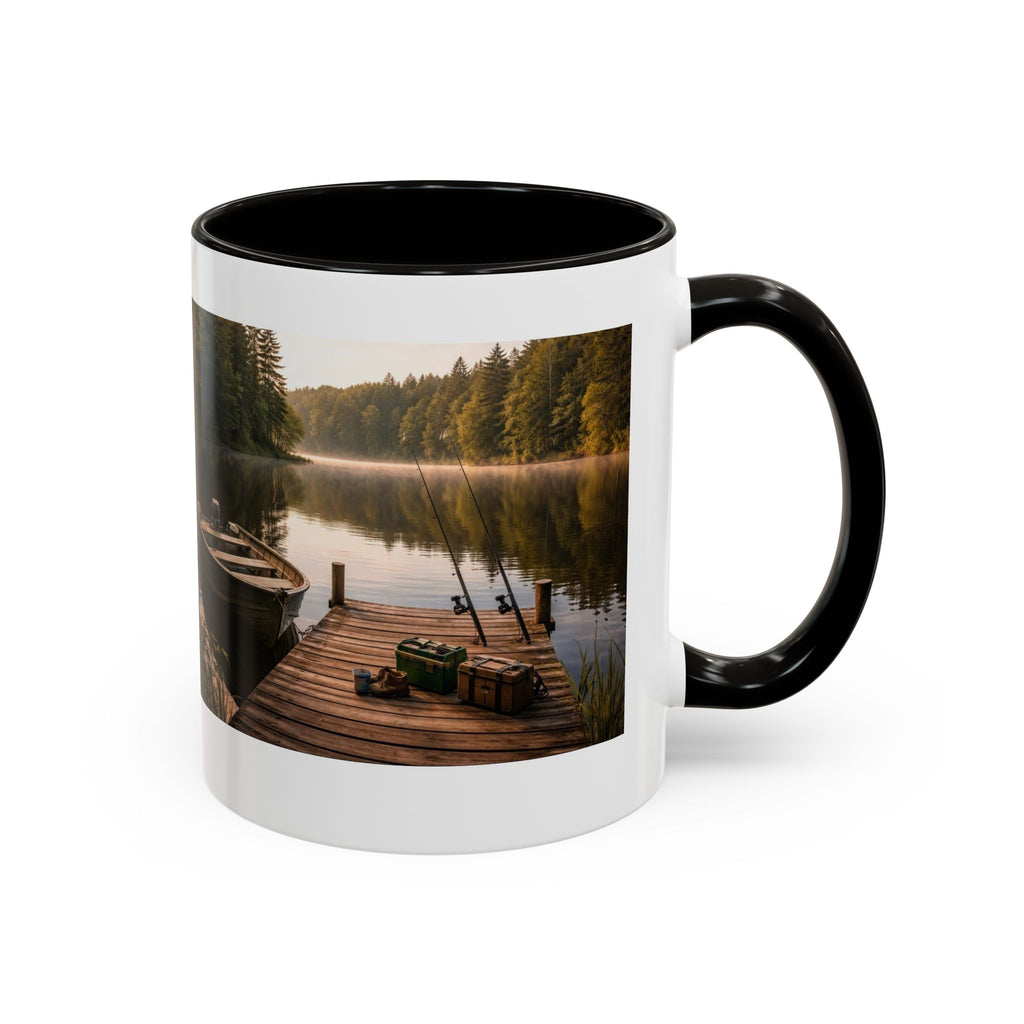 Men's Lake Dock Morning mug | 11oz 15oz ceramic photo mug