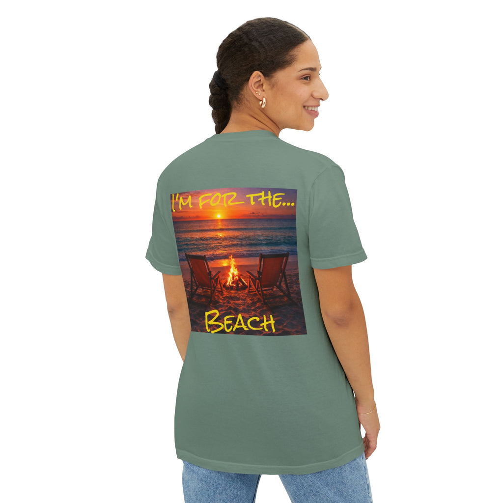 Women's Beach Bonfire T-Shirt | Pocket Tee