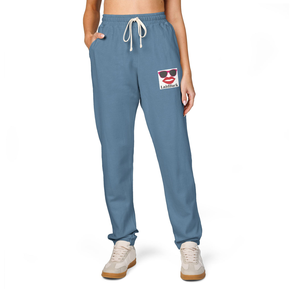 Women's LaidBack Logo Sweatpants — Graphic Garment-Dyed Fleece Joggers