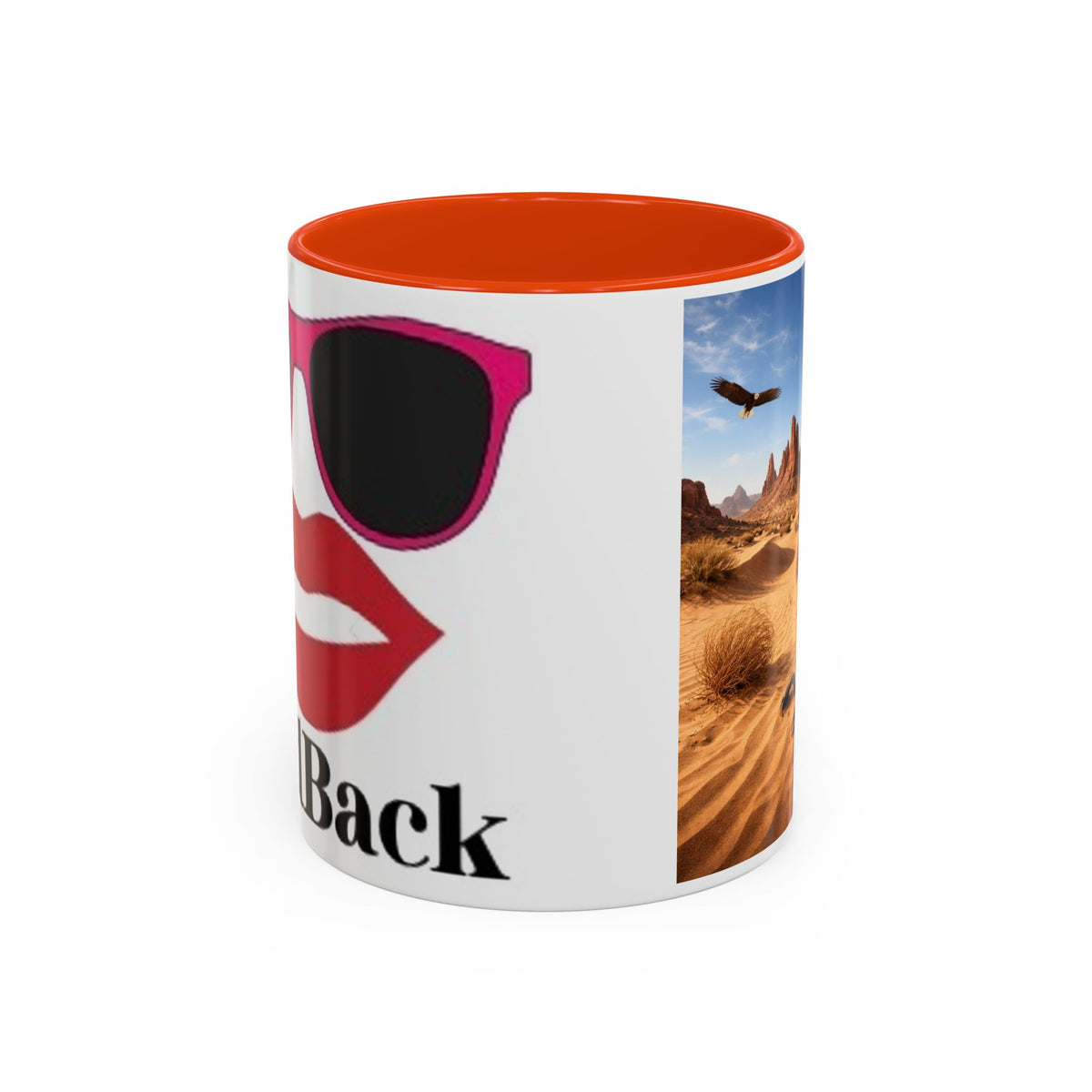 Women's Desert Scene Cactus Mug | Colorful Ceramic Coffee Cup
