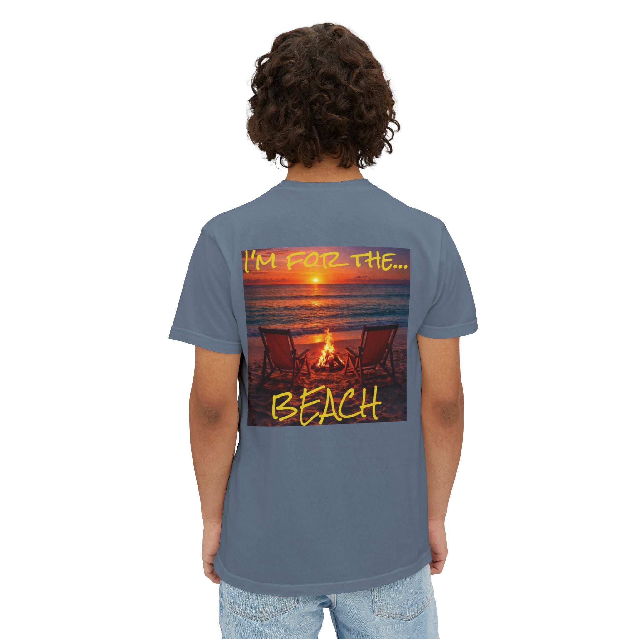 Men's Beach Sunset T-Shirt | Pocket Tee