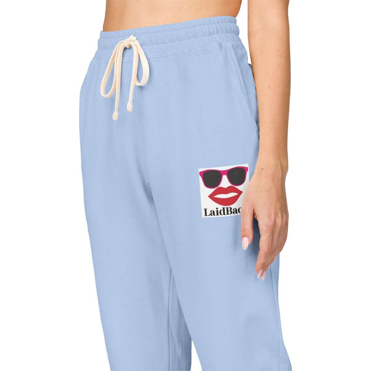 Women's LaidBack Logo Sweatpants — Graphic Garment-Dyed Fleece Joggers