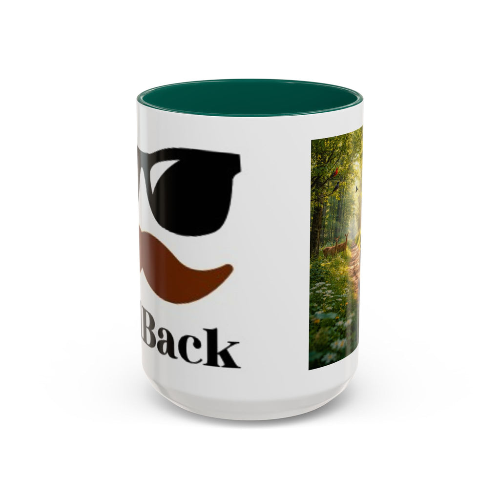 Men's Woods Trail Mug | Forest Path with Deer and Birds