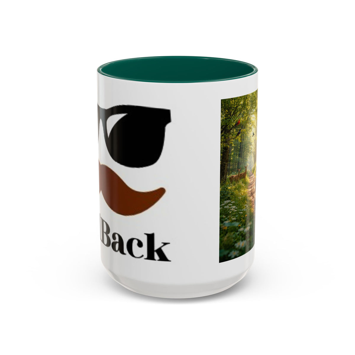 Men's Woods Trail Mug | Forest Path with Deer and Birds
