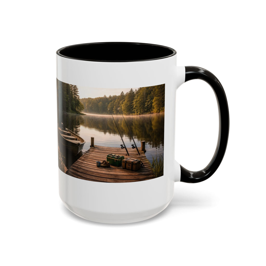 Men's Lake Dock Morning mug | 11oz 15oz ceramic photo mug