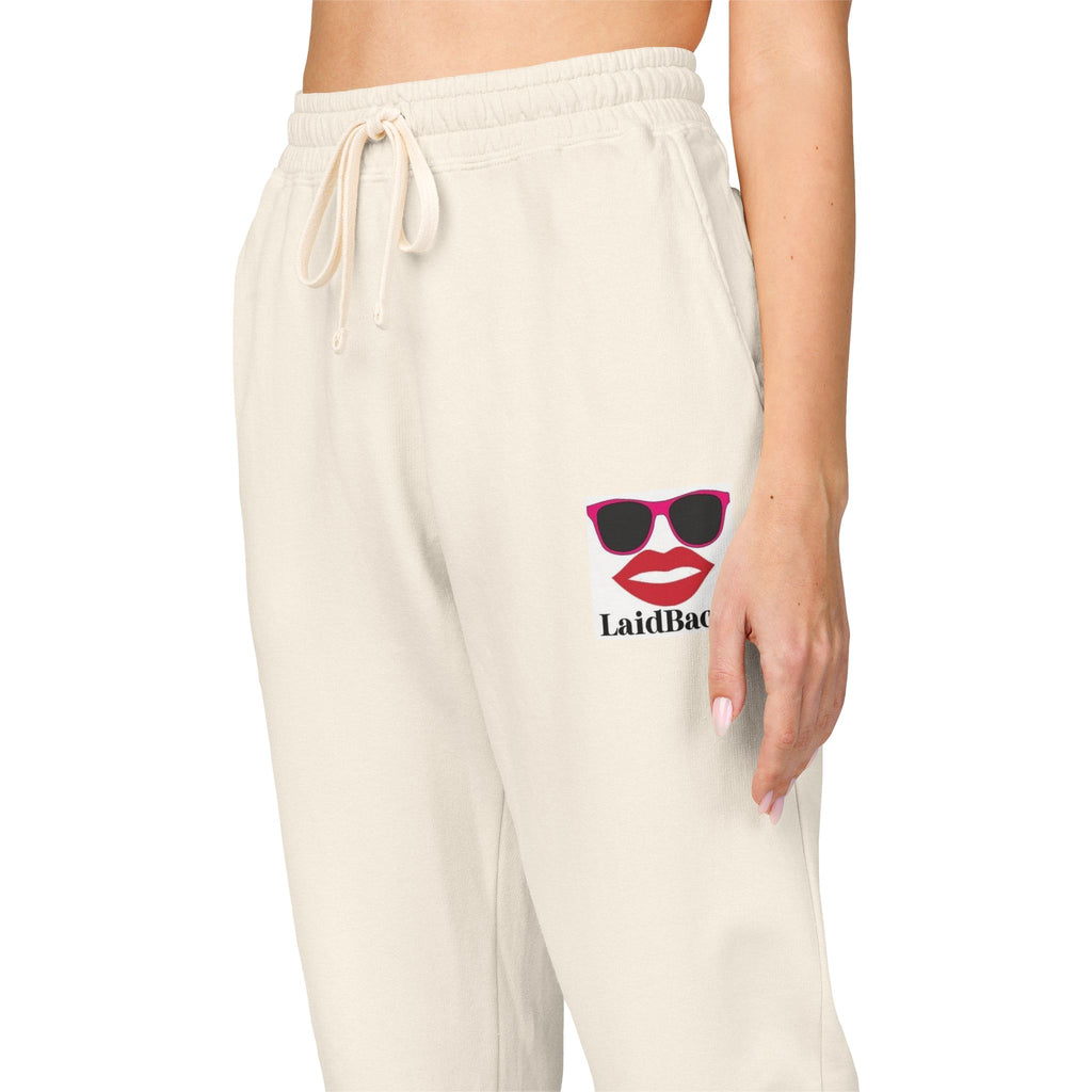 Women's LaidBack Logo Sweatpants — Graphic Garment-Dyed Fleece Joggers