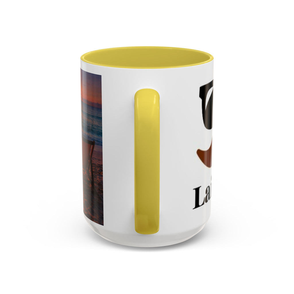 Men's Beach Sunset Bonfire Mugs | 11oz 15oz Colorful Ceramic Mug