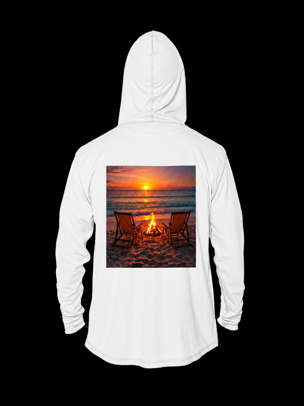 Men Beach Bonfire Hoodie