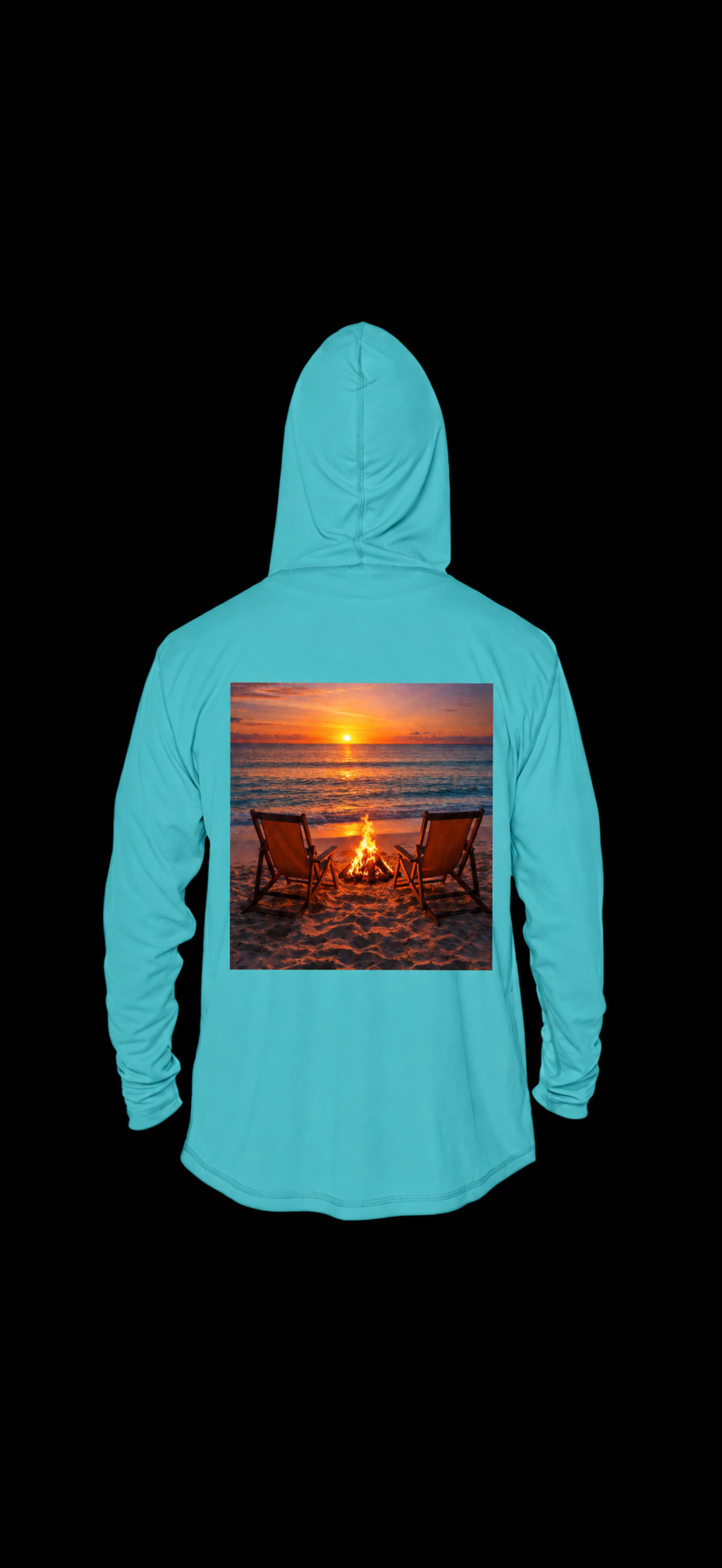 Men Beach Bonfire Hoodie