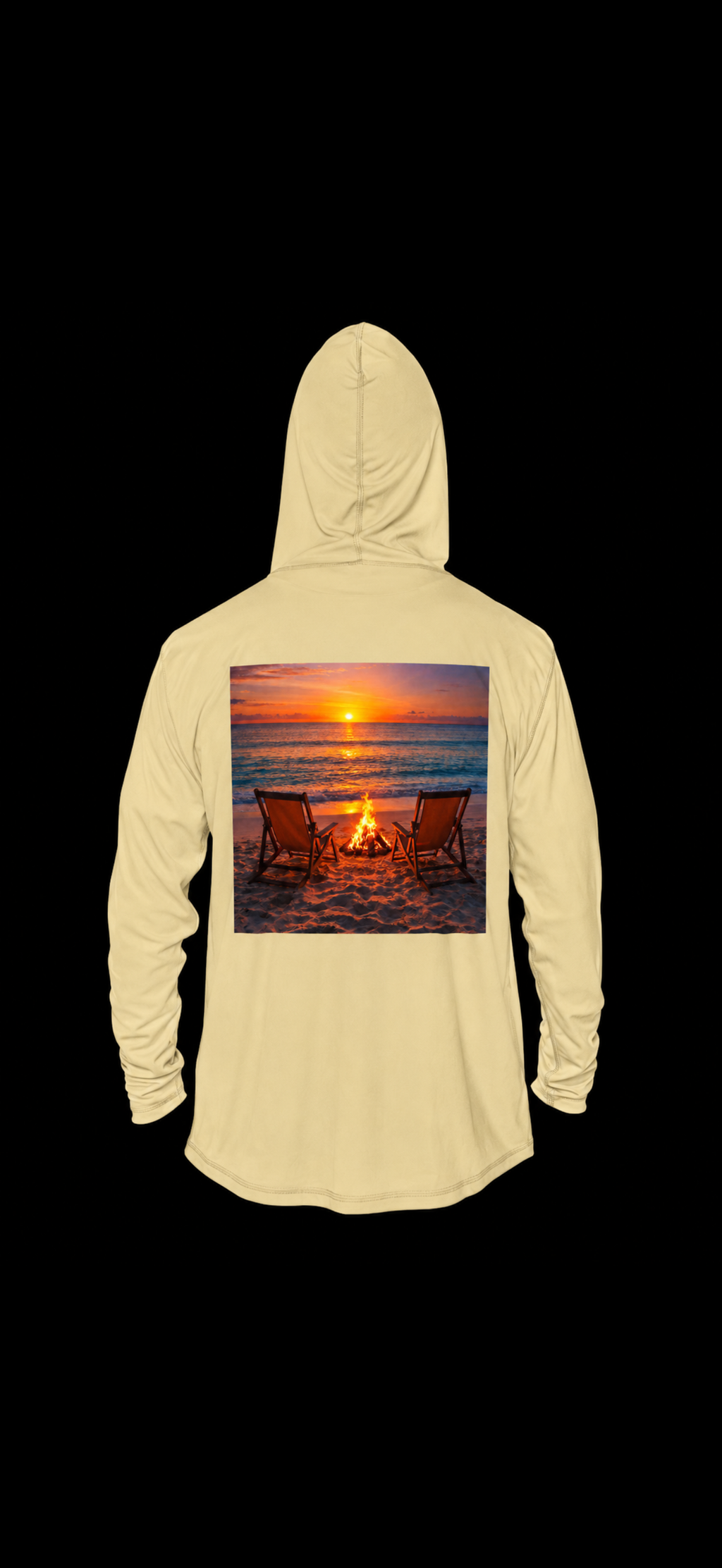 Men Beach Bonfire Hoodie