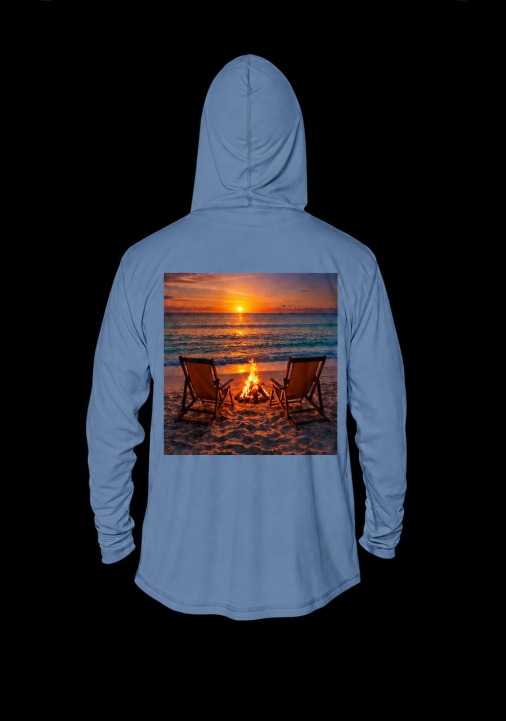 Men Beach Bonfire Hoodie