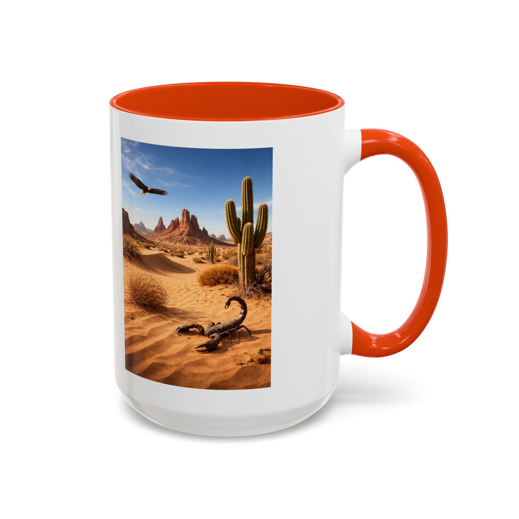Women's Desert Scene Cactus Mug | Colorful Ceramic Coffee Cup
