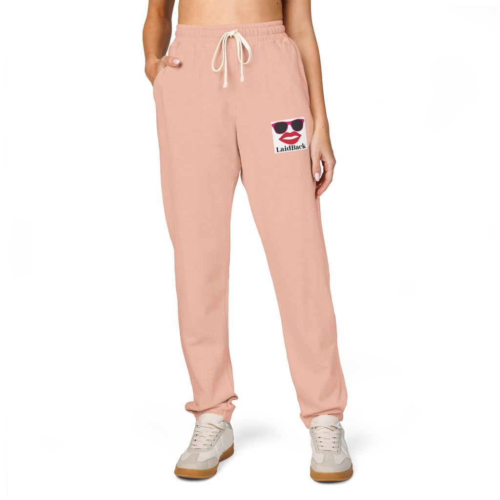 Women's LaidBack Logo Sweatpants — Graphic Garment-Dyed Fleece Joggers