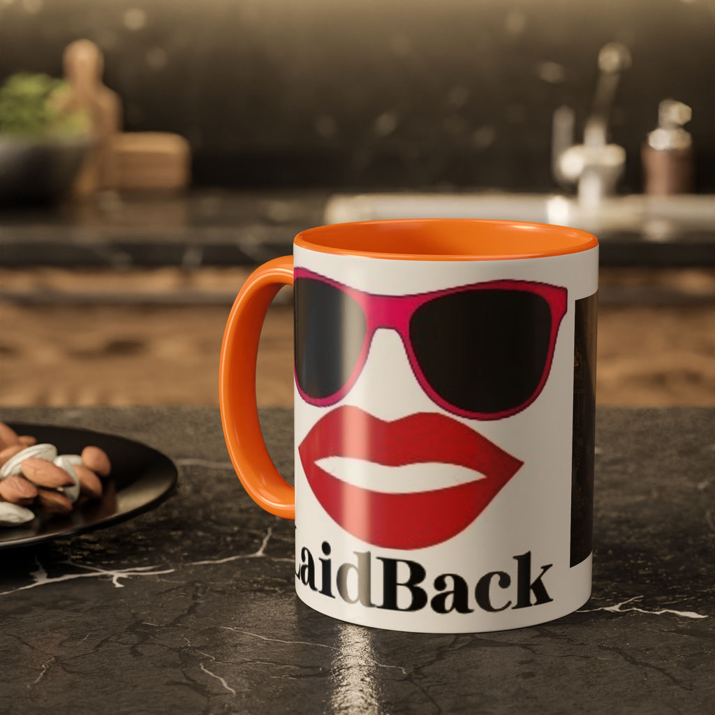 Women's City Park Fountain Neighborhood Scene Mug | Colorful Ceramic Coffee Cup