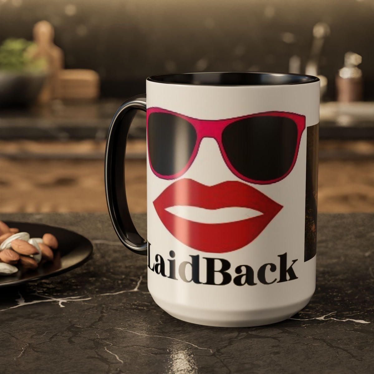 Women's Lake Dock Fishing Scene mug | Photo print mug