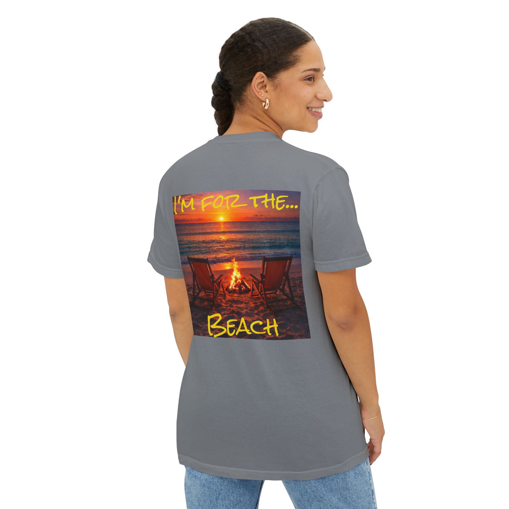 Women's Beach Bonfire T-Shirt | Pocket Tee