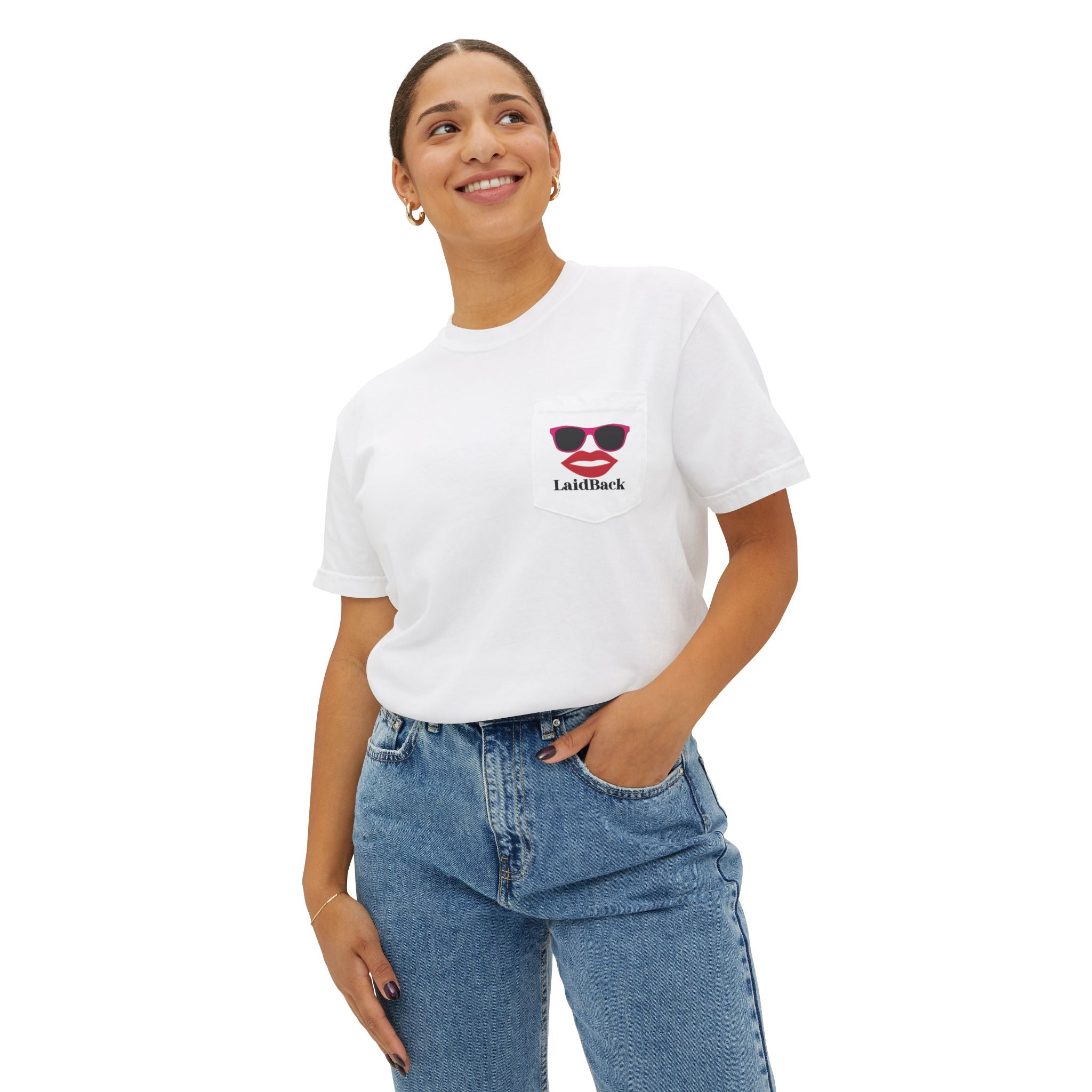 Women's Mountain Snow T-Shirt | Pocket Tee