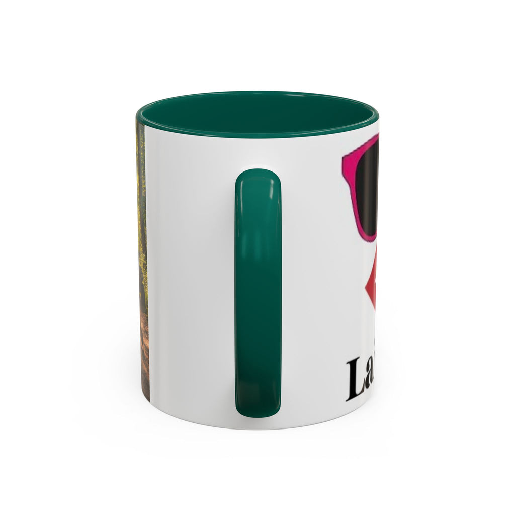 Women's Woods LaidBack Lips Sunglasses mug | Color Accent Coffee Mug