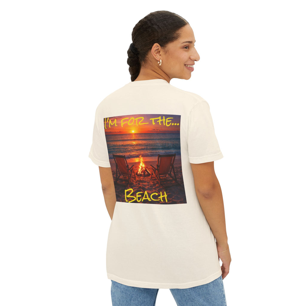 Women's Beach Bonfire T-Shirt | Pocket Tee