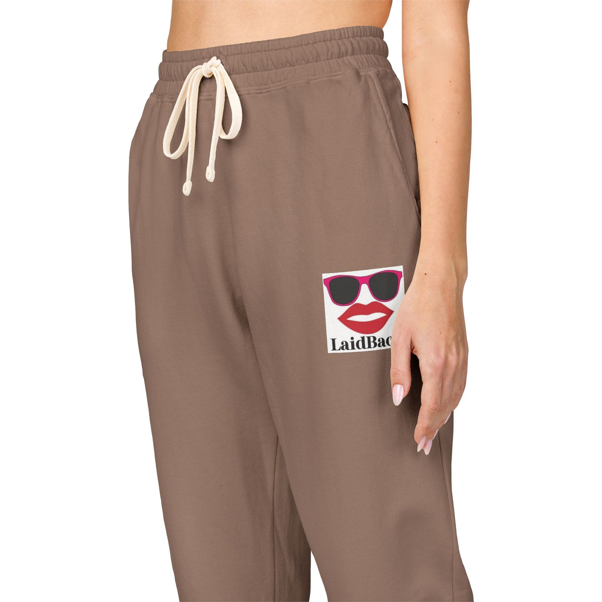 Women's LaidBack Logo Sweatpants — Graphic Garment-Dyed Fleece Joggers
