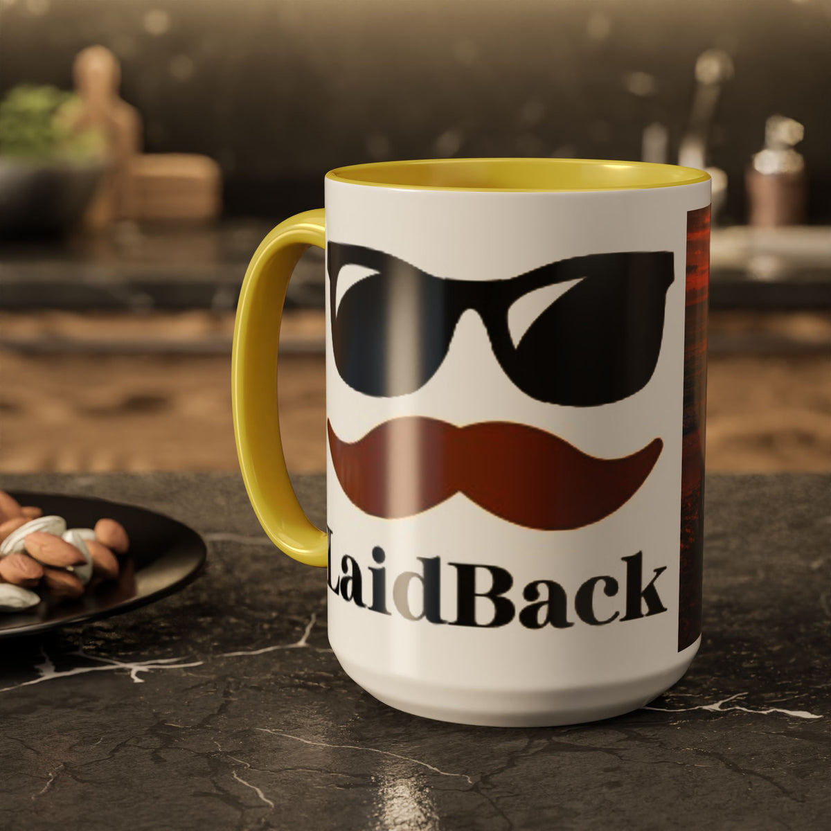 Men's Beach Sunset Bonfire Mugs | 11oz 15oz Colorful Ceramic Mug