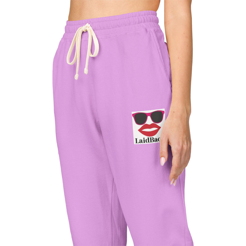 Women's LaidBack Logo Sweatpants — Graphic Garment-Dyed Fleece Joggers