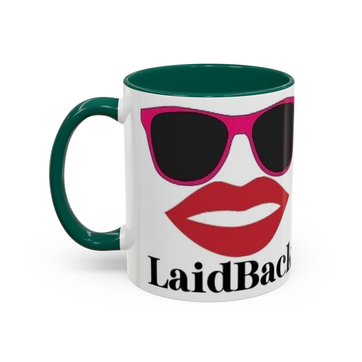 Women's Woods LaidBack Lips Sunglasses mug | Color Accent Coffee Mug