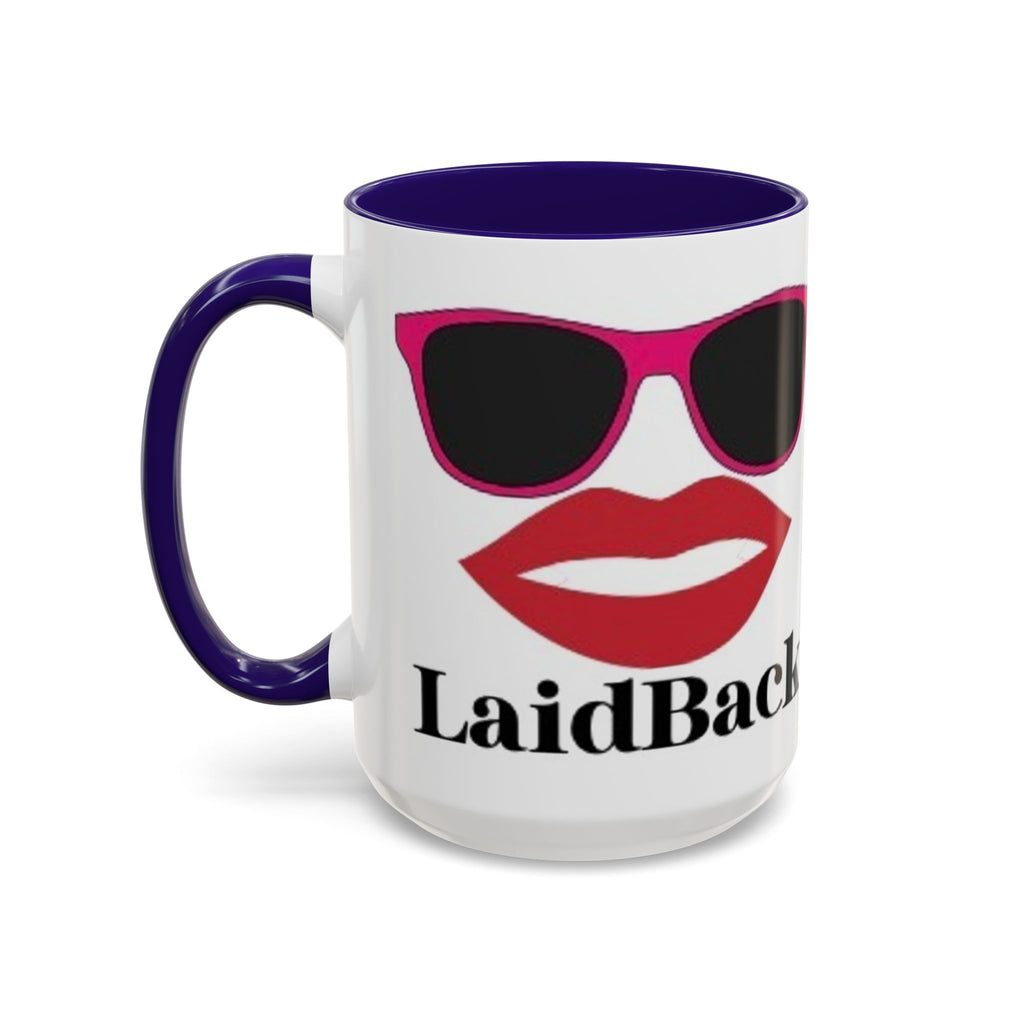 Women's City Street Night Photo Mug | Retro Sunglasses Lips Graphic Mug