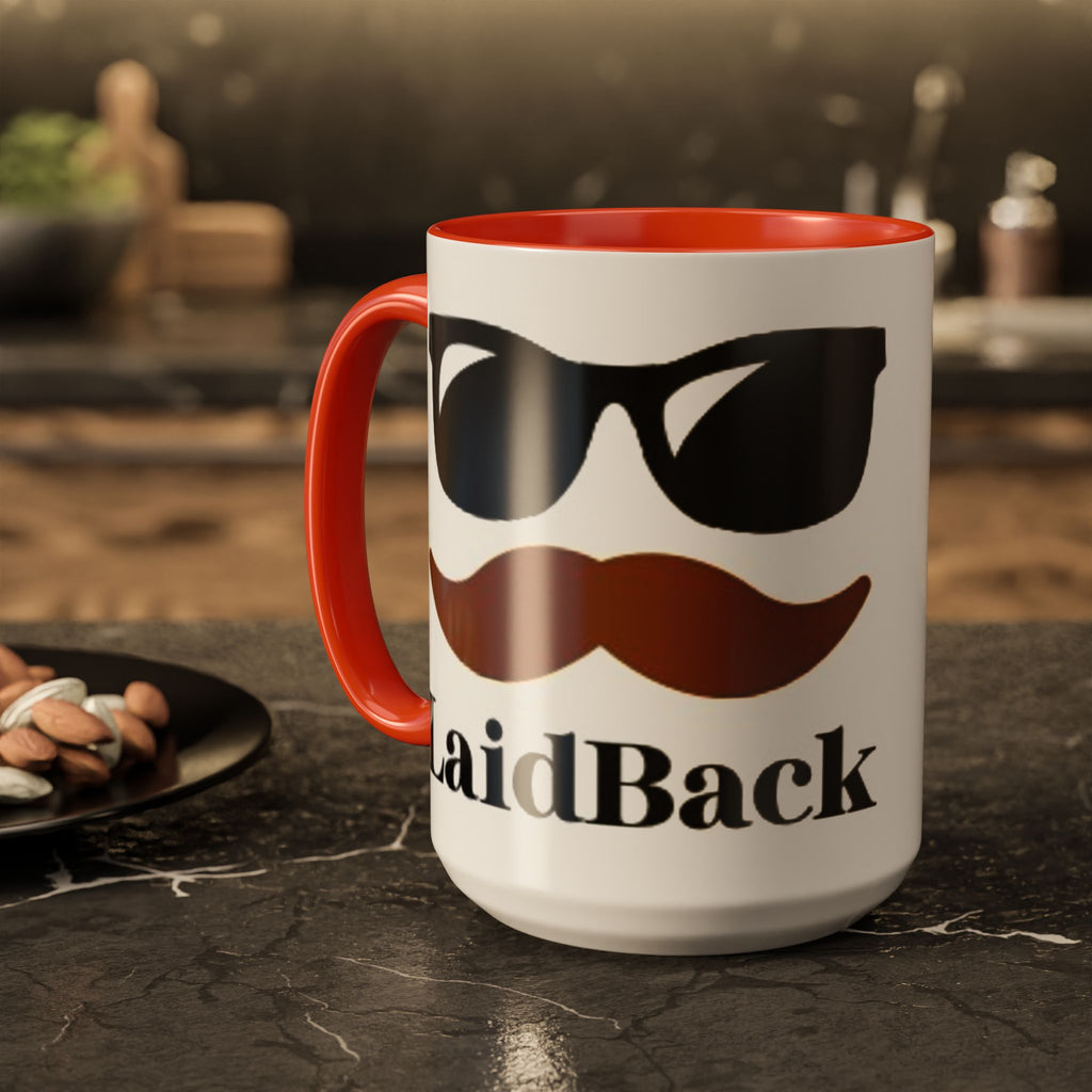 Men's Desert Landscape Cactus Mug | Mustache & Sunglasses Graphic Mug