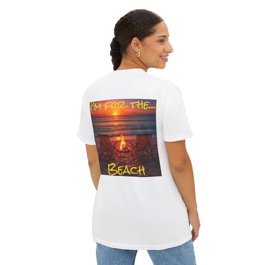 Women's Beach Bonfire T-Shirt | Pocket Tee