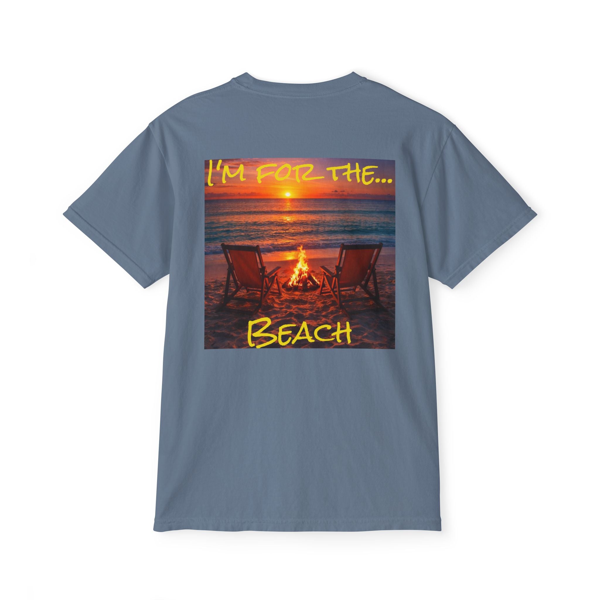 Women's Beach Bonfire T-Shirt | Pocket Tee