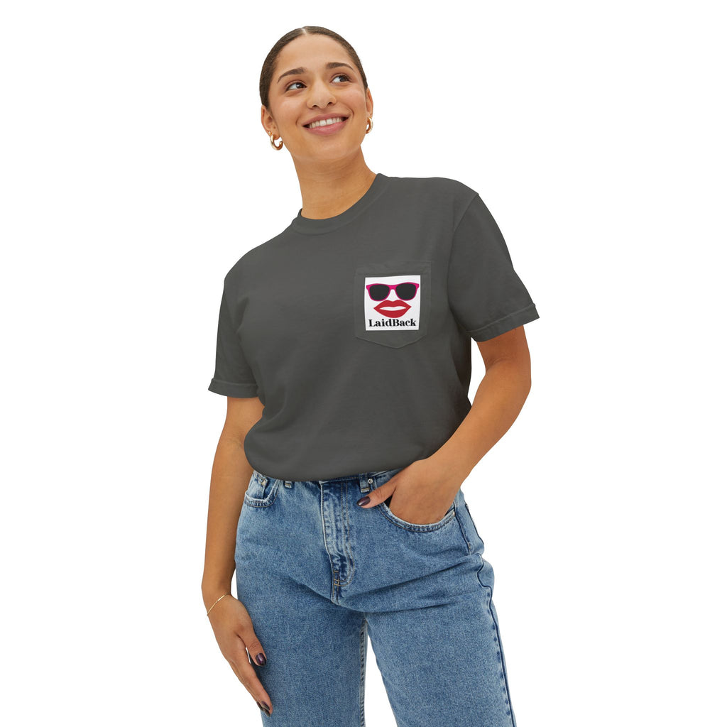 Women's Mountain Snow T-Shirt | Pocket Tee