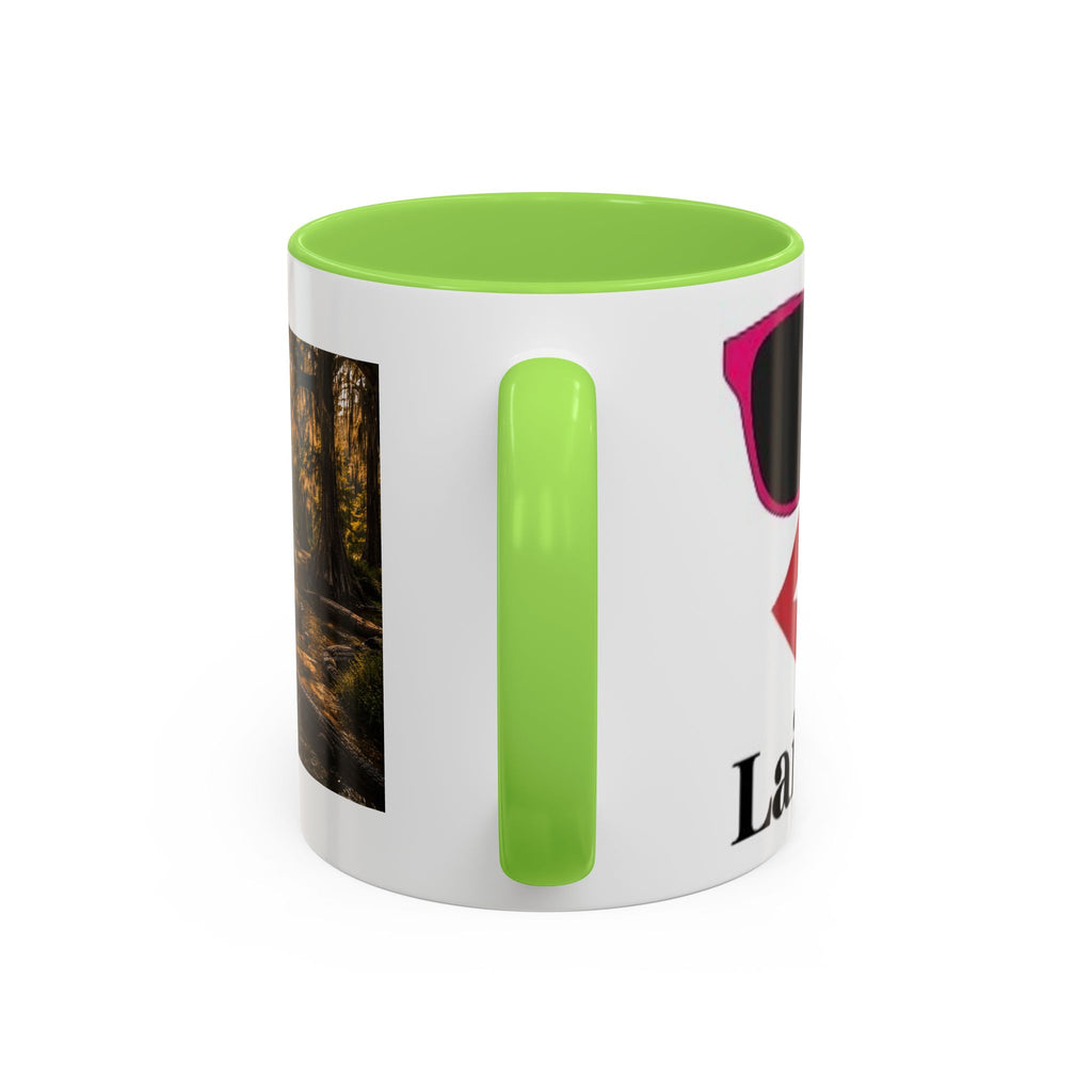 Women's Southern Bayou Landscape Mug | Color Accent Ceramic Mug