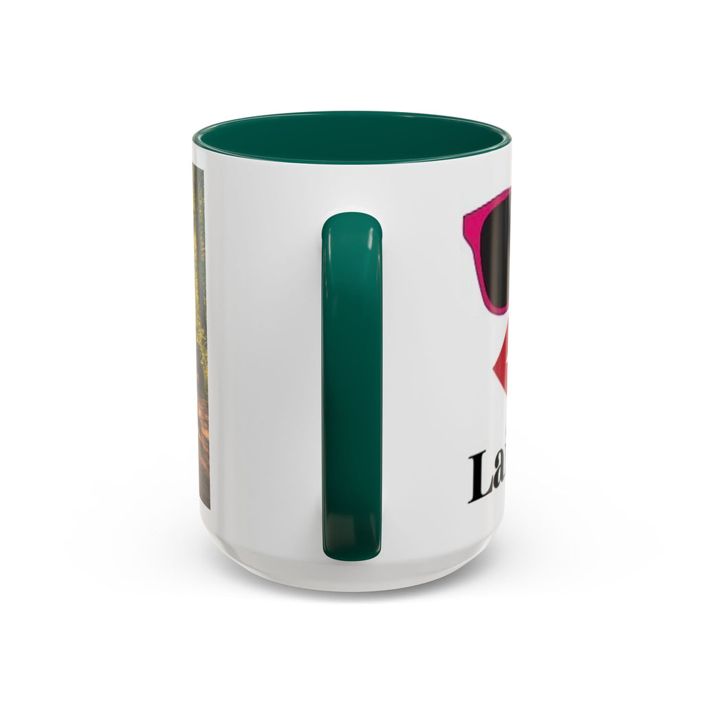 Women's Woods LaidBack Lips Sunglasses mug | Color Accent Coffee Mug