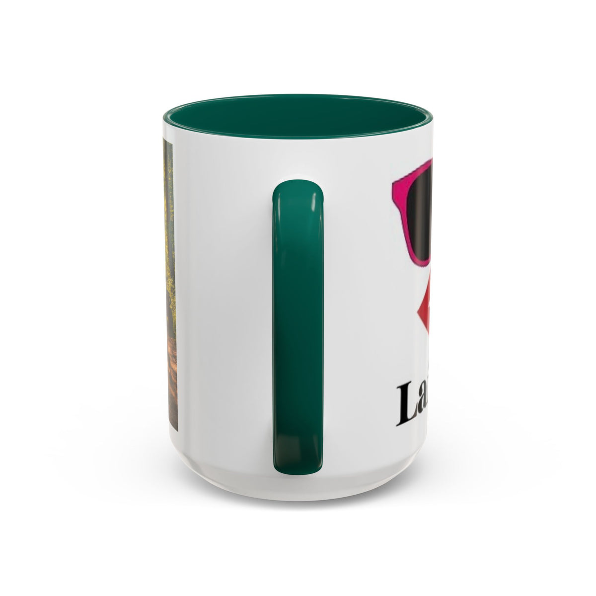Women's Woods LaidBack Lips Sunglasses mug | Color Accent Coffee Mug