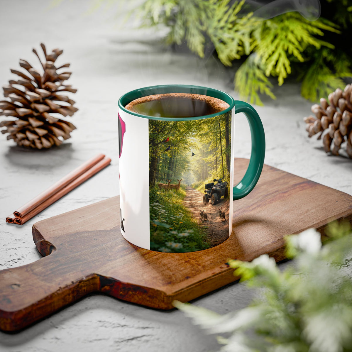 Women's Woods LaidBack Lips Sunglasses mug | Color Accent Coffee Mug