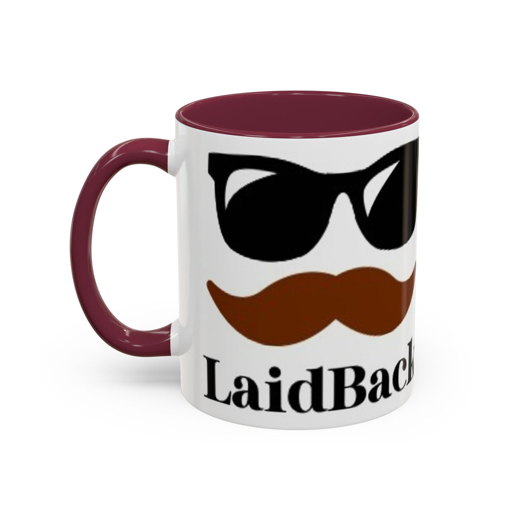 Men's Church Interior Photo Mug | Color Accent Ceramic Coffee Cup