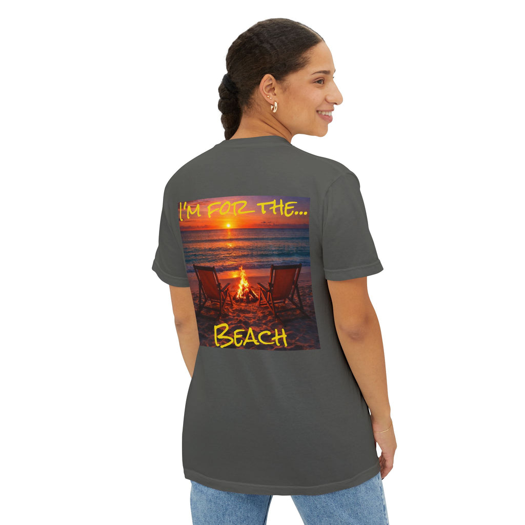 Women's Beach Bonfire T-Shirt | Pocket Tee